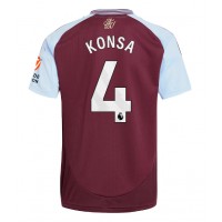 Dres Aston Villa Ezri Konsa #4 Domáci 2024-25 Krátky Rukáv